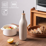 Sweejar Matte Ceramic Olive Oil Dispenser with Spout | 17 Oz