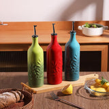 Sweejar Ceramic Olive Oil Dispenser Bottle | Storage Oil, Vinegar, Soy Sauce, Coffee Syrup, Liquids