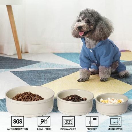 Sweejar Ceramic Dog Bowl |  Porcelain Pet Bowl