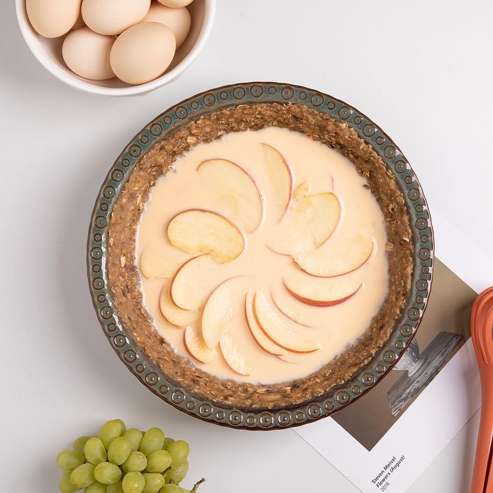 Sweejar Ceramic Pie Pan for Baking