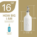 Sweejar Ceramic Olive Oil Dispenser Bottle | 16 Oz | 1 Pack