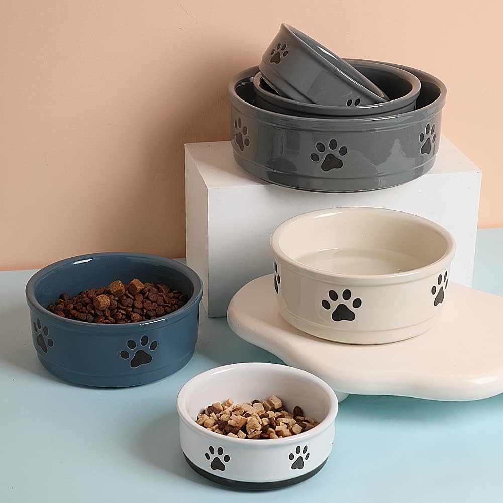 Sweejar Ceramic Dog Bowl |  Porcelain Pet Bowl