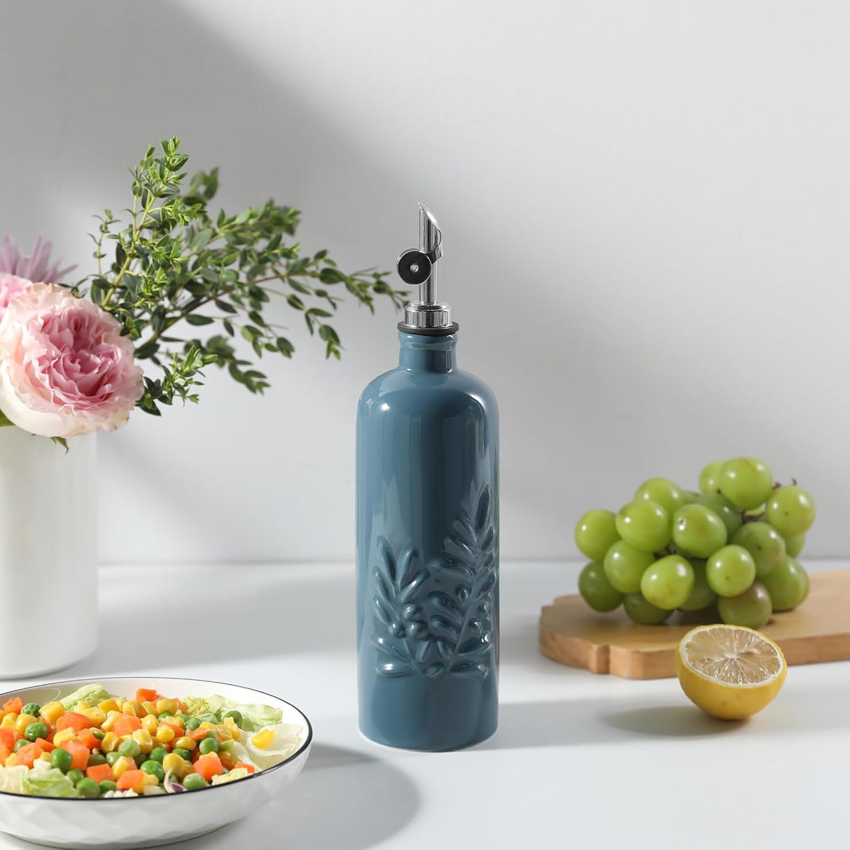 Sweejar Olive Oil Dispenser Bottle for Kitchen | 18 Oz | Leak Proof