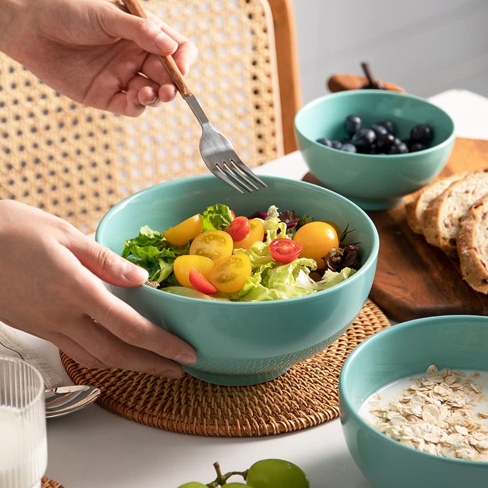 Sweejar Porcelain Serving Pasta Bowls for Salad Pasta Soup | 37 Ounce