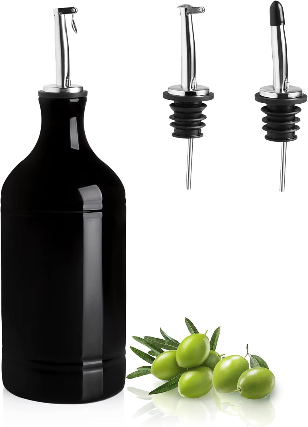 Sweejar Ceramic Olive Oil Dispenser Bottle | Storage Oil, Vinegar, Coffee Syrups