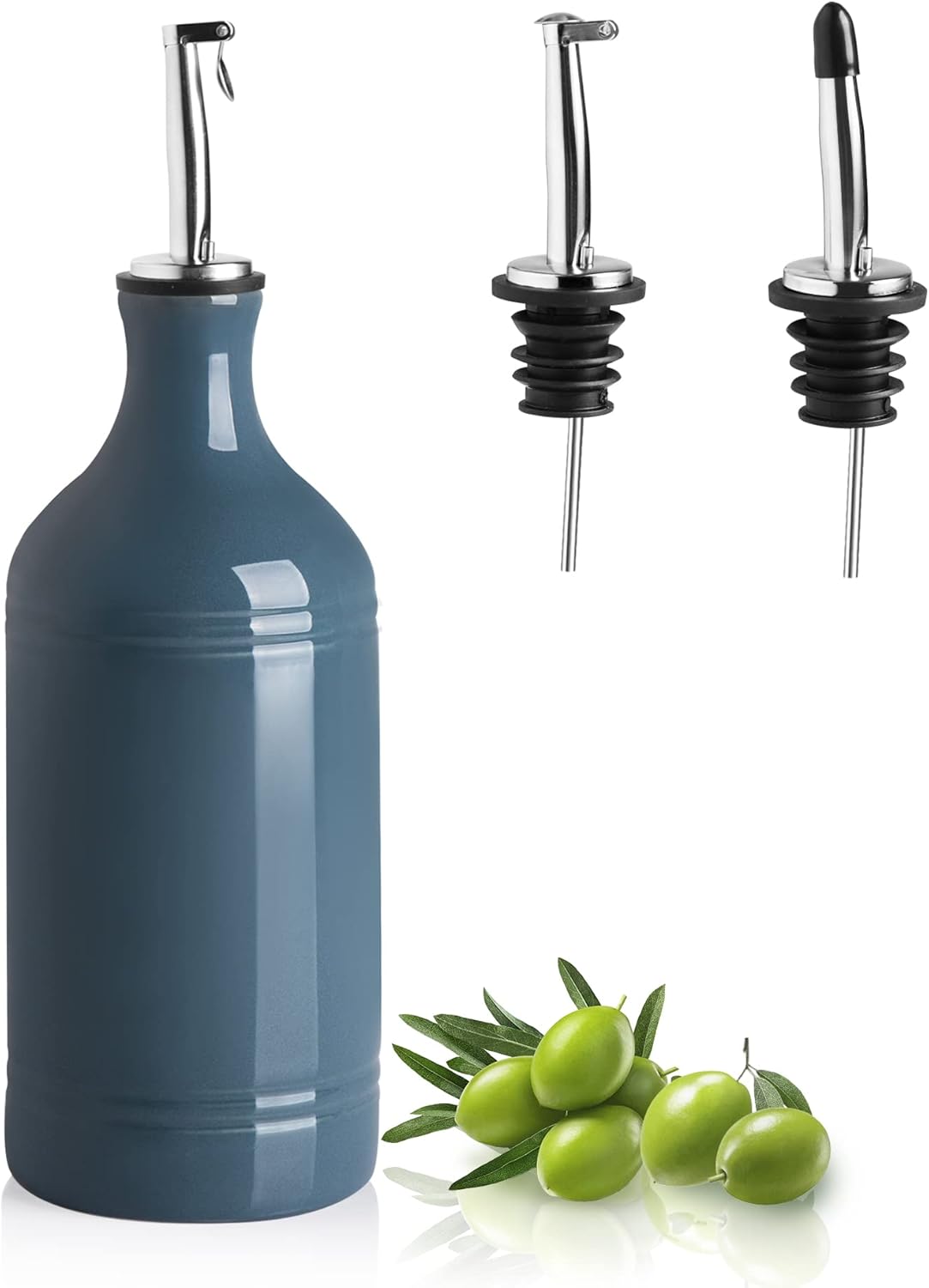 Sweejar Ceramic Olive Oil Dispenser Bottle | Storage Oil, Vinegar, Coffee Syrups
