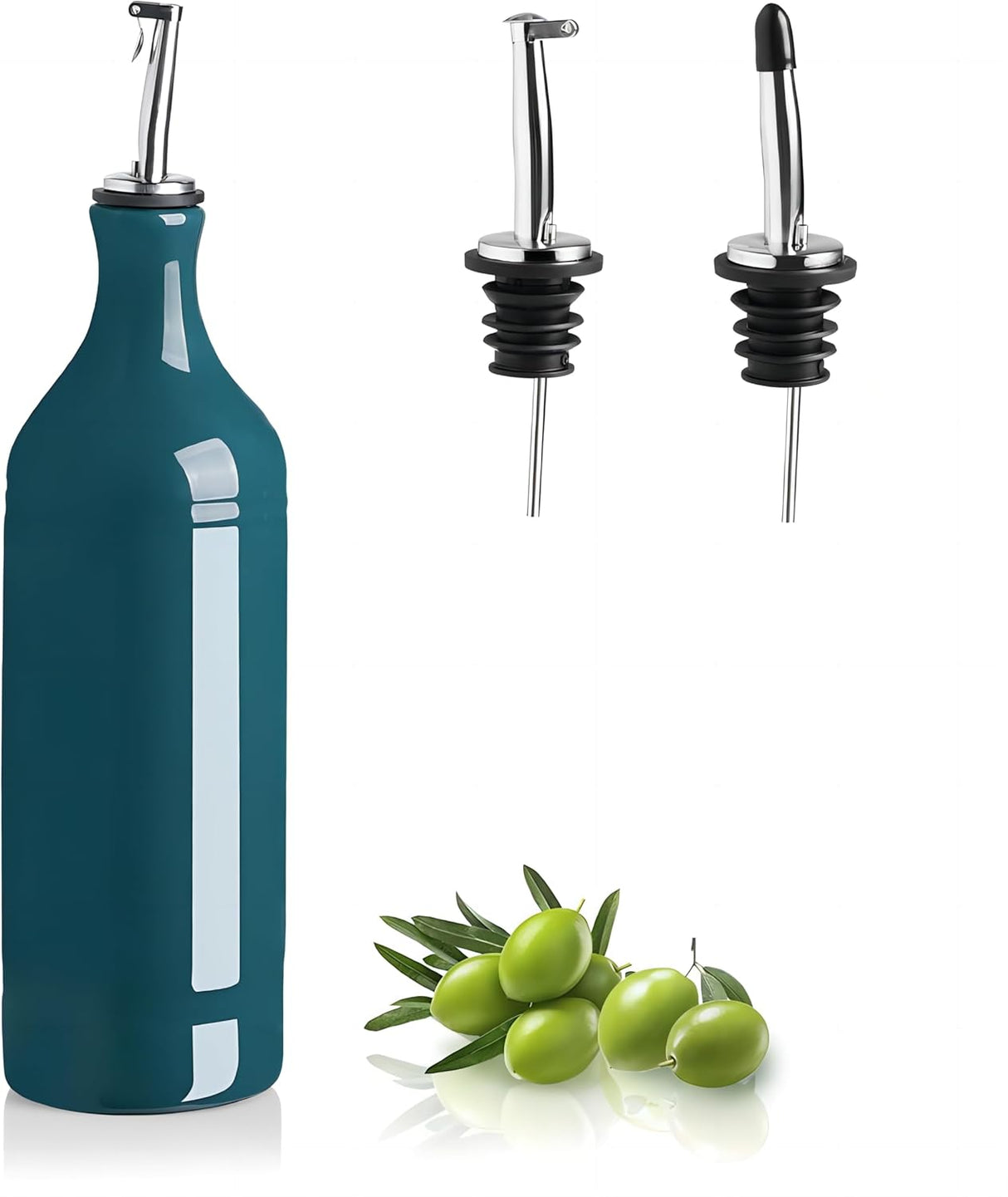 Sweejar Ceramic Olive Oil Dispenser Bottle | Storage Oil, Vinegar, Coffee Syrups