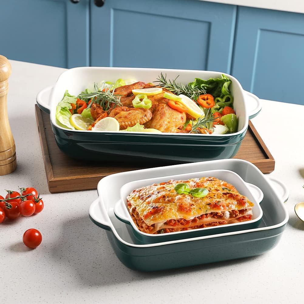Sweejar Ceramic Bakeware Casserole Dishes for Oven | Set of 3
