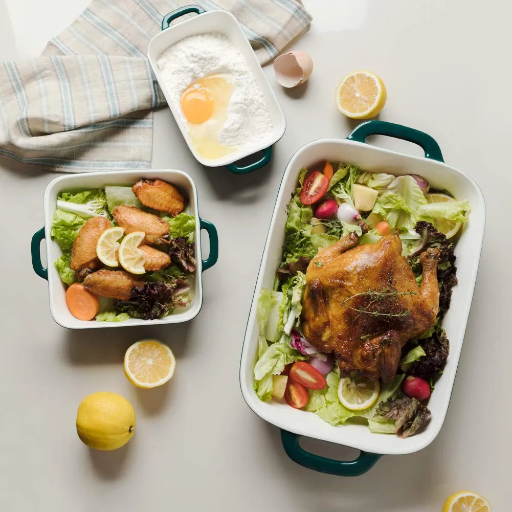 SWEEJAR Ceramic Bakeware Set | Porcelain Baking Pans