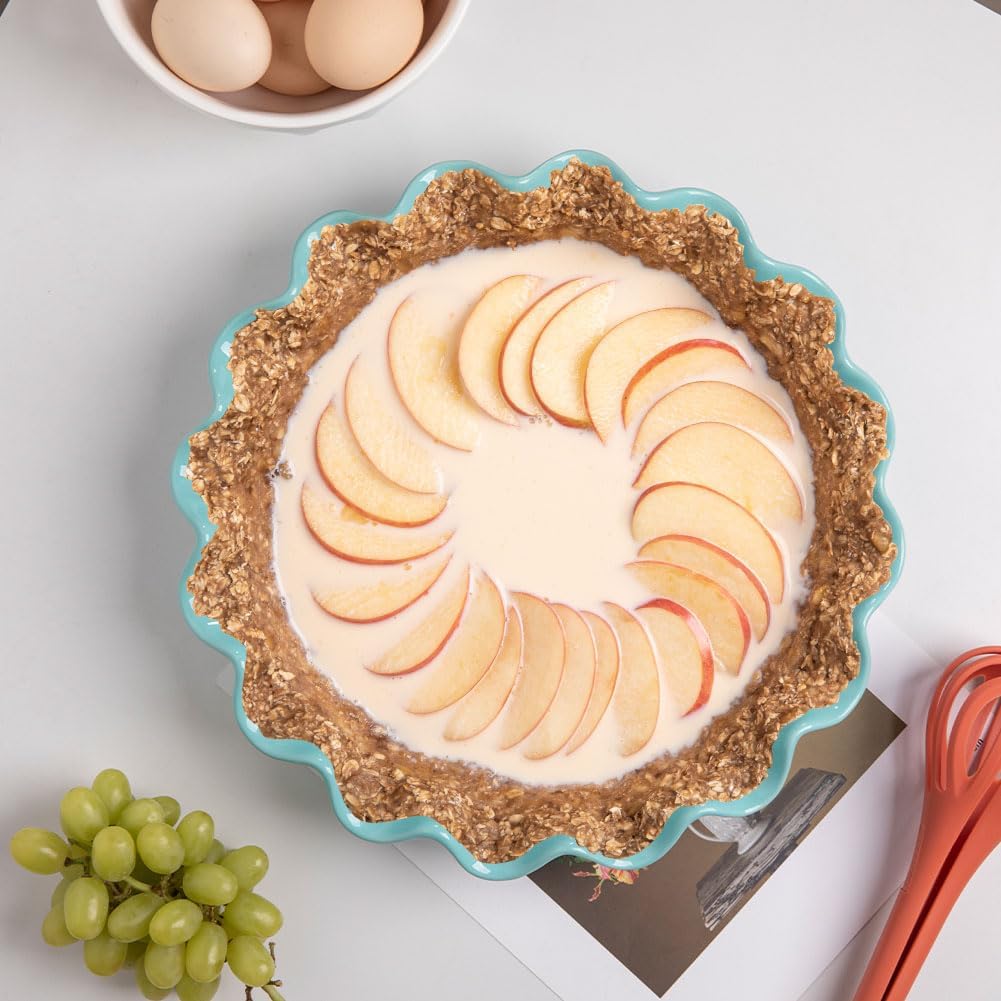 Sweejar Ceramic Pie Pan for Baking