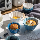 Sweejar Porcelain Ramekins for Creme Brulee | Set of 6