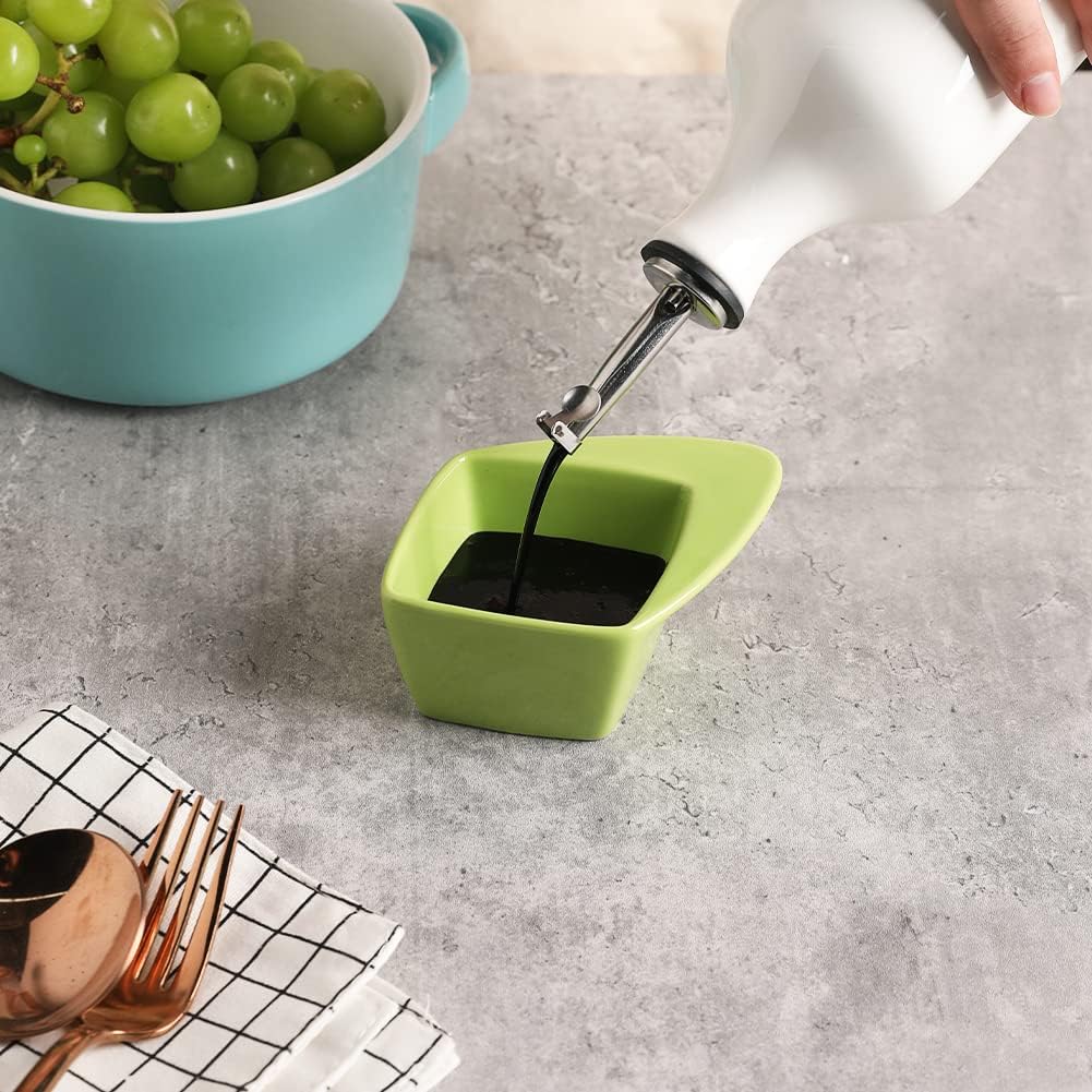 Sweejar Ceramic Olive Oil Dispenser Bottle | Storage Oil, Vinegar, Soy Sauce, Coffee Syrup, Liquids
