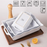 Sweejar Casserole Baking Dishes for Oven | Ceramic Bakeware Set of 3