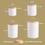 Sweejar Ceramic Canisters Food Storage Jar Sets for Kitchen