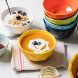 Sweejar Ceramic Rhombic Bowl | 26 Oz for Cereal, Salad, Pasta, Soup | Set of 6