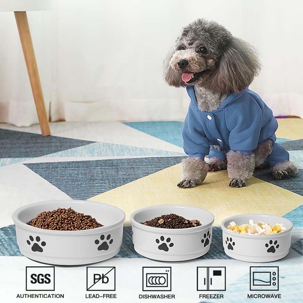 Sweejar Ceramic Dog Bowl |  Porcelain Pet Bowl