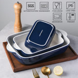 Sweejar Ceramic Bakeware Casserole Dishes for Oven | Set of 3