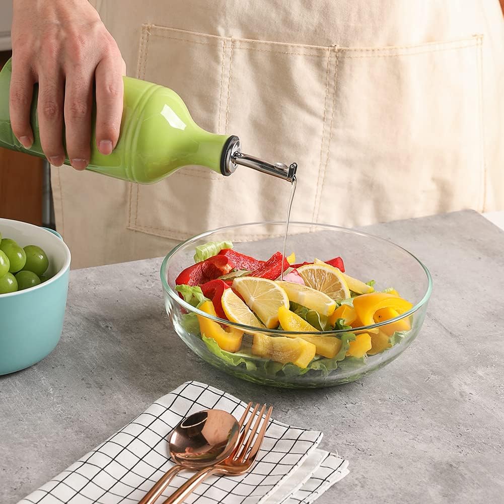 Sweejar Ceramic Olive Oil Dispenser Bottle | Storage Oil, Vinegar, Coffee Syrups