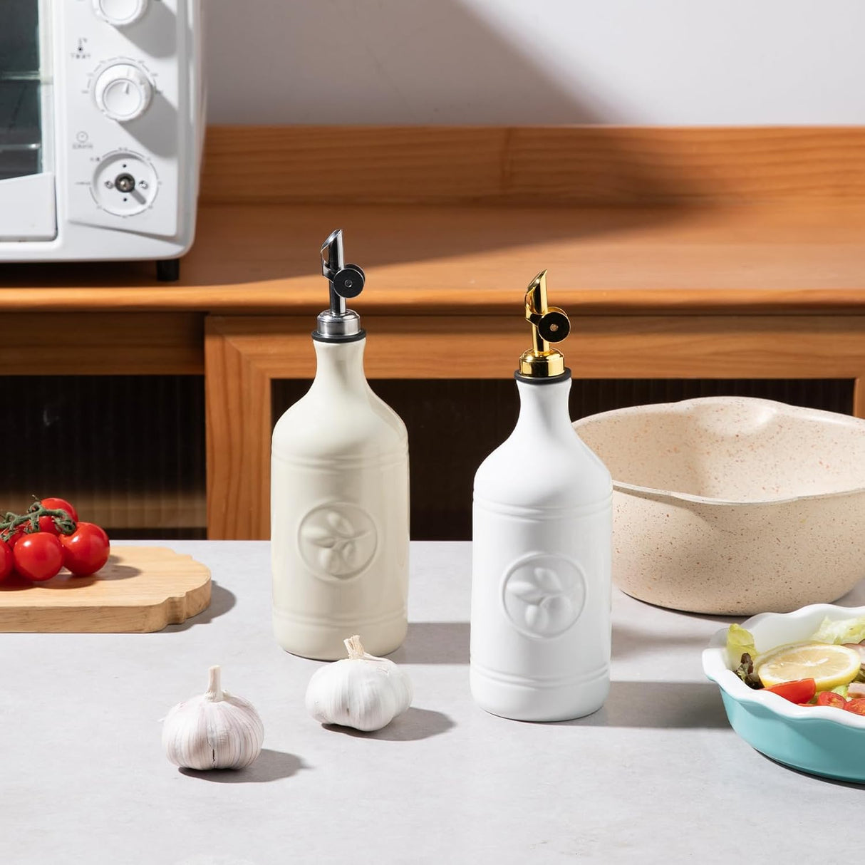Sweejar Ceramic Olive Oil Dispenser Bottle | 16 Oz | 1 Pack