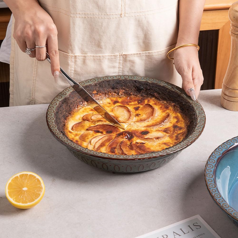 Sweejar Ceramic Pie Pan for Baking
