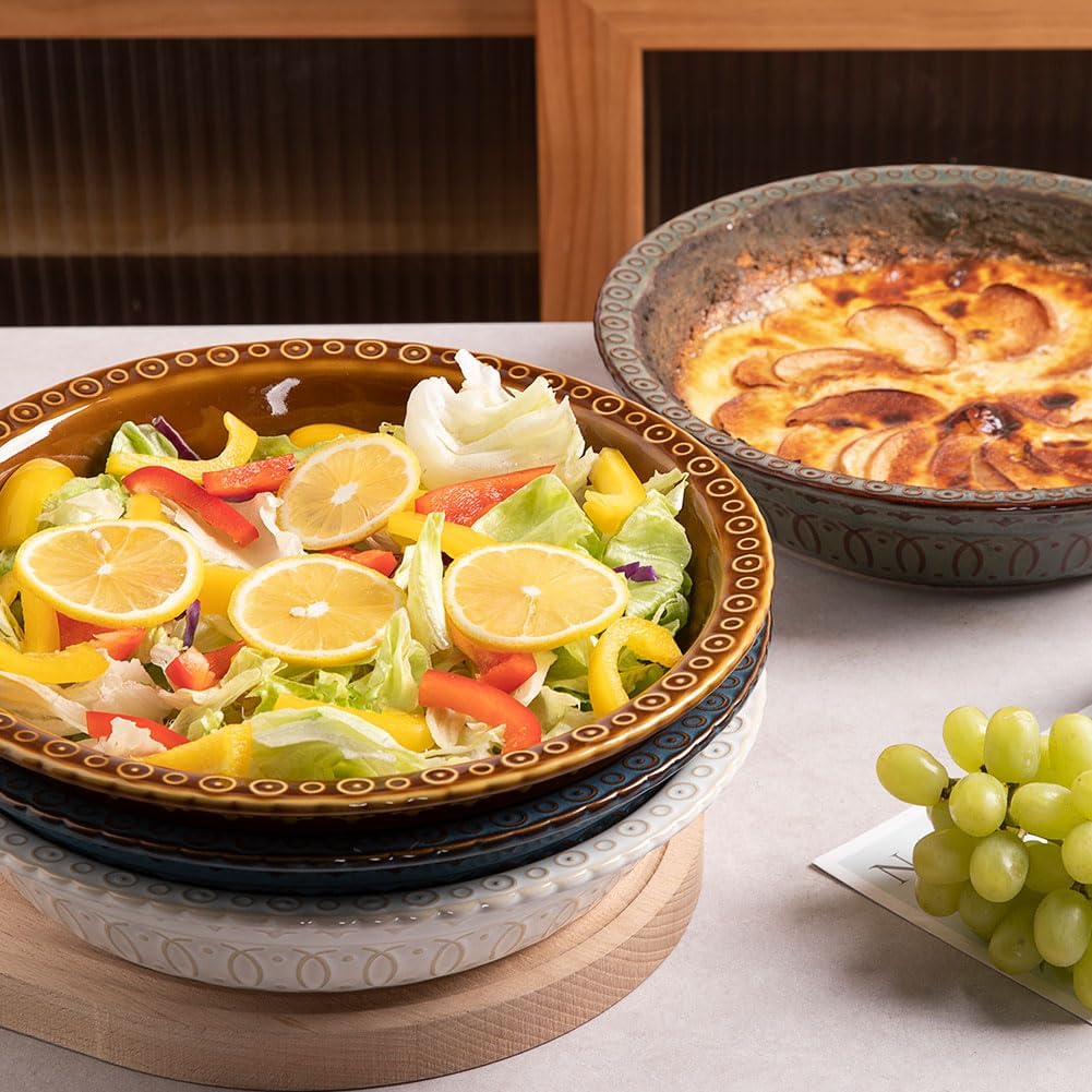 Sweejar Ceramic Pie Pan for Baking