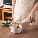 Sweejar Matte Ceramic Olive Oil Dispenser with Spout | 17 Oz