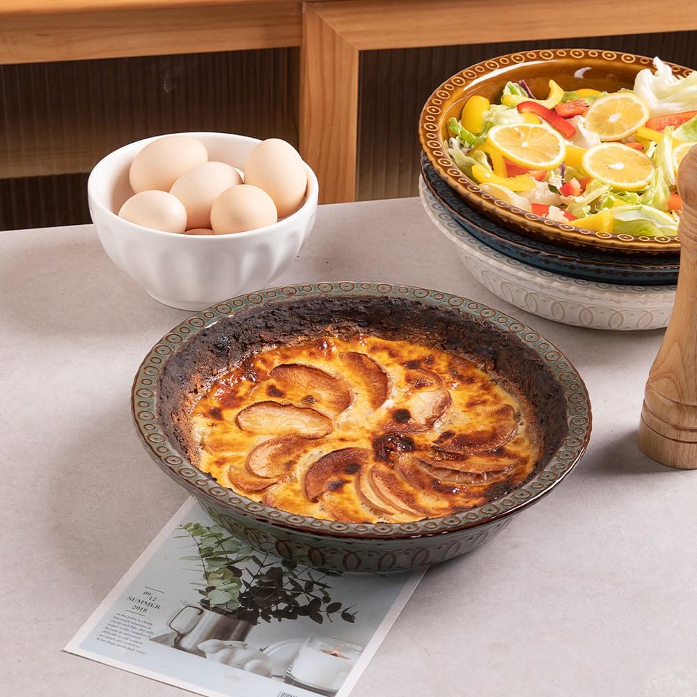 Sweejar Ceramic Pie Pan for Baking