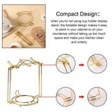 Stainless Steel Wire Rack Display Stand Service for Tea Cups(Display Stand)