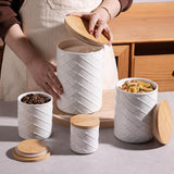 Sweejar Ceramic Canisters Food Storage Jar Sets for Kitchen
