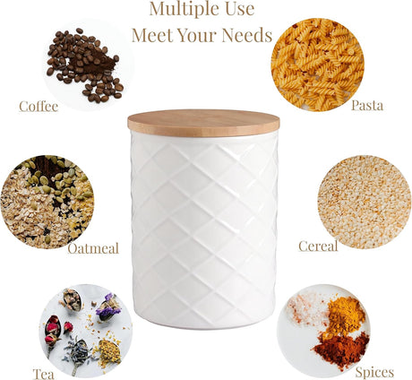 Sweejar Ceramic Canisters Food Storage Jar Sets for Kitchen