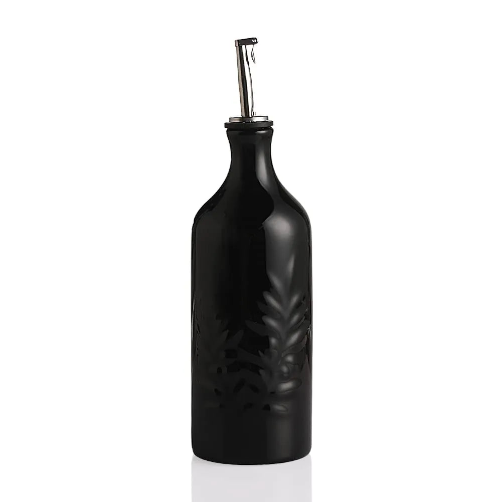 Sweejar Ceramic Olive Oil Dispenser Bottle | Storage Oil, Vinegar, Soy Sauce, Coffee Syrup, Liquids