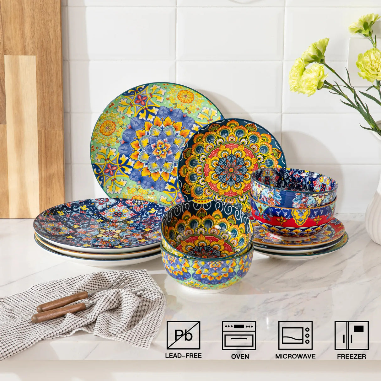 Sweejar Ceramic Dinnerware Sets | Bohemia