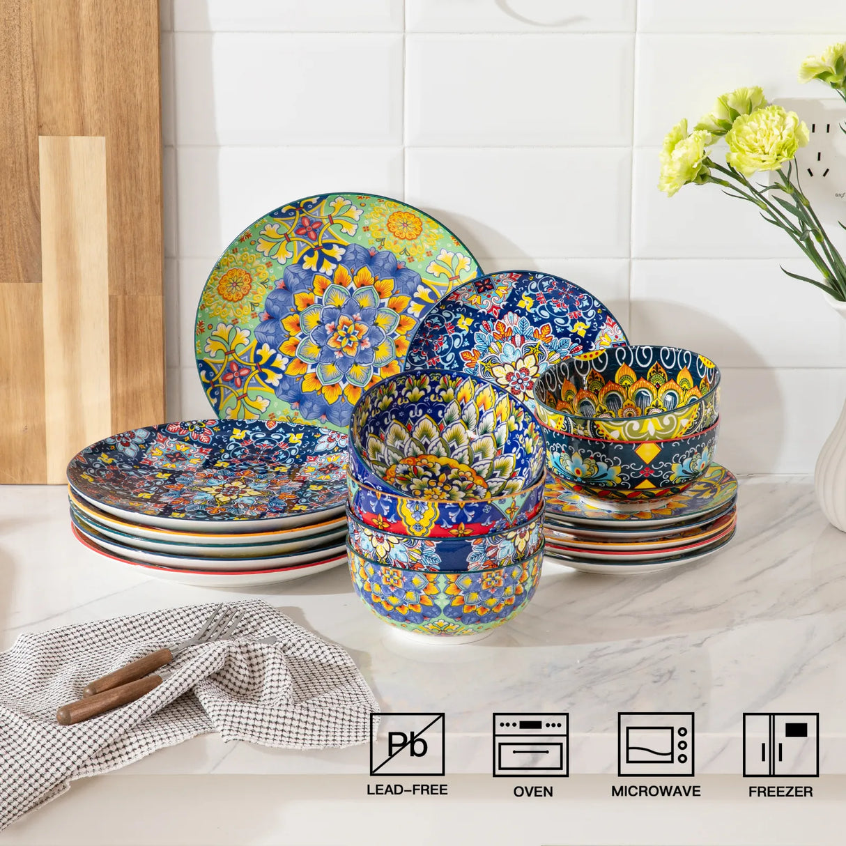 Sweejar Ceramic Dinnerware Sets | Bohemia