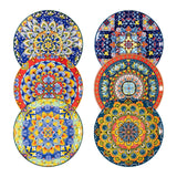Sweejar 8inch Bohemia Salad Plates Set of 6