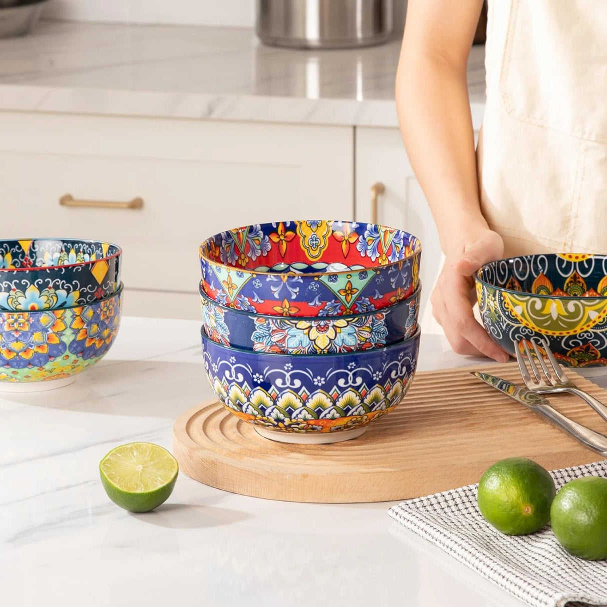 Sweejar Bohemia Cereal Bowls Set of 6