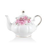 Sweejar Ceramic Teapot with Infuser | Blooming, Loose Tea, Coffee Pot