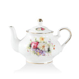 Sweejar Ceramic Teapot with Infuser | Blooming, Loose Tea, Coffee Pot