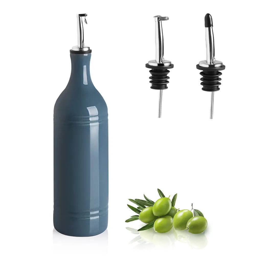 Sweejar Ceramic Olive Oil Dispenser Bottle | Storage Oil, Vinegar, Coffee Syrups