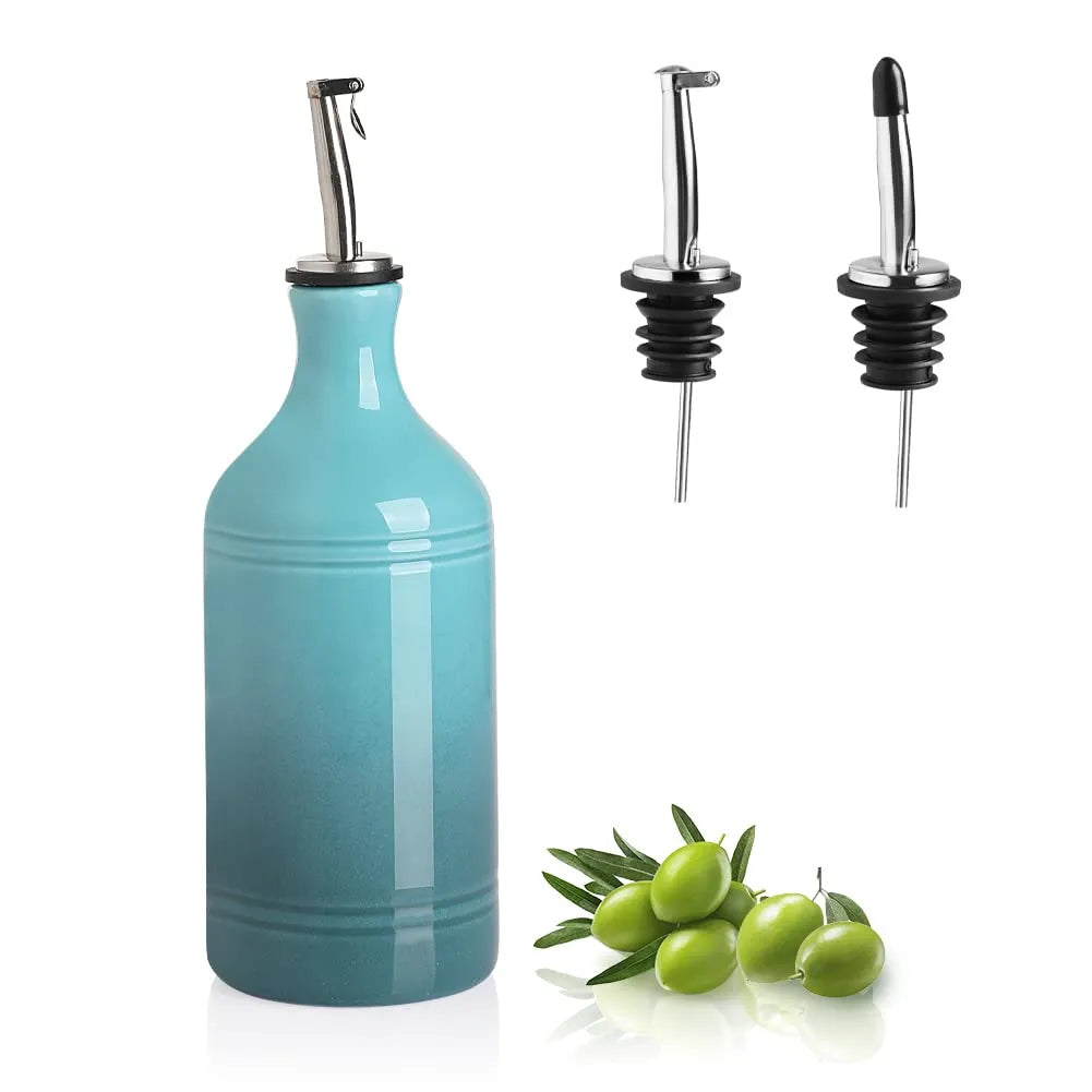 Sweejar Ceramic Olive Oil Dispenser Bottle | Storage Oil, Vinegar, Coffee Syrups