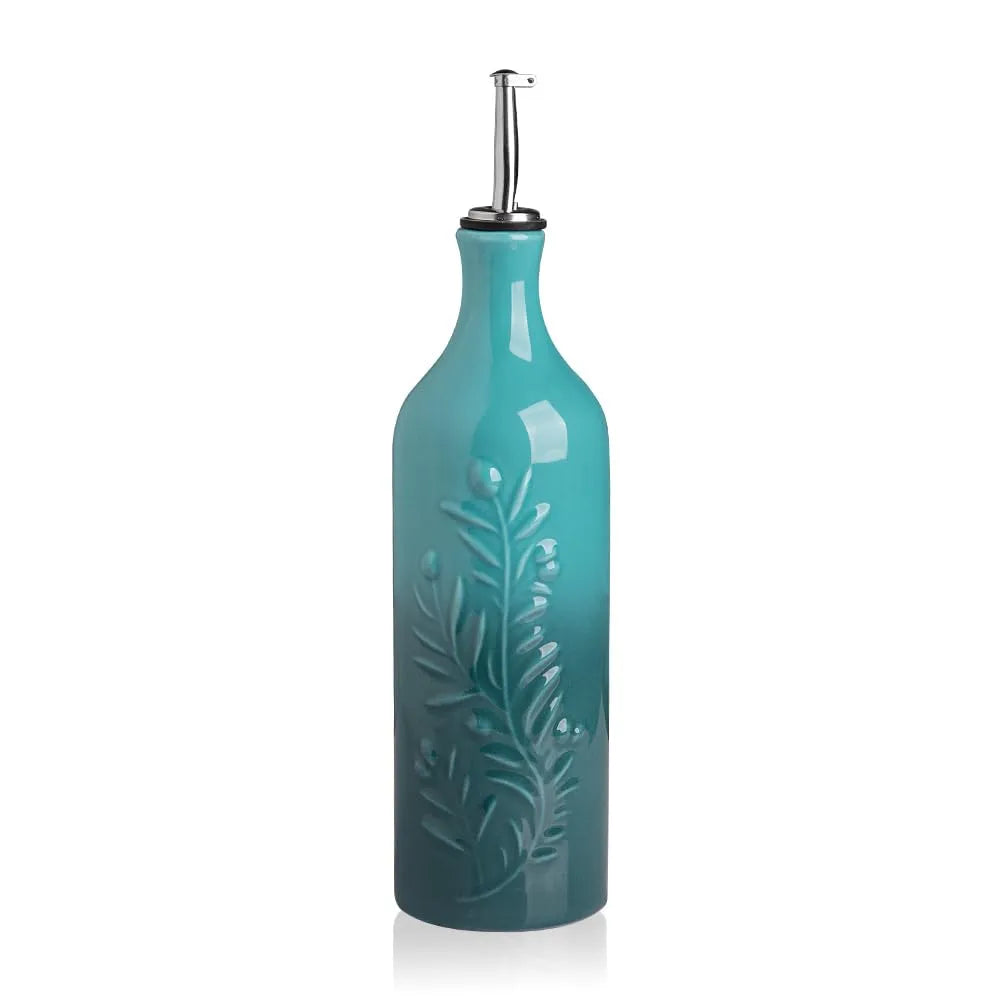 Sweejar 24 Oz Ceramic Olive Oil Dispenser Bottle with Spout