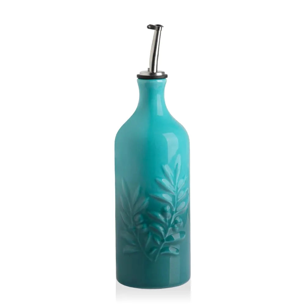 Sweejar Ceramic Olive Oil Dispenser Bottle | Storage Oil, Vinegar, Soy Sauce, Coffee Syrup, Liquids