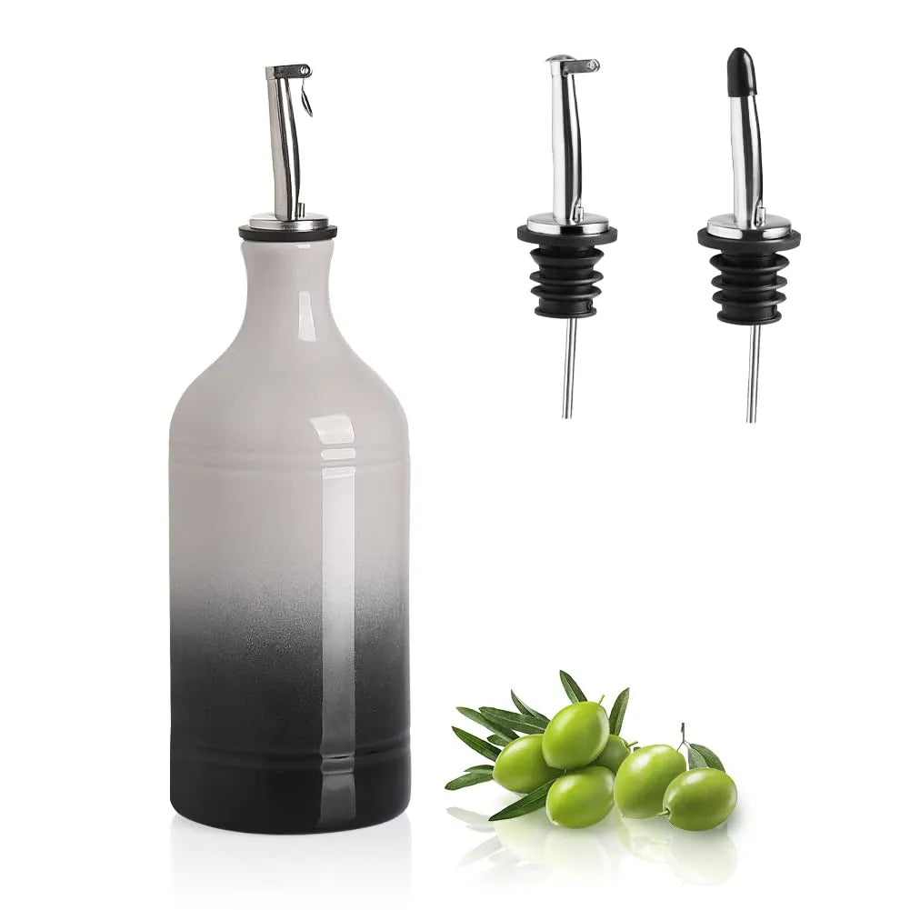 Sweejar Ceramic Olive Oil Dispenser Bottle | Storage Oil, Vinegar, Coffee Syrups