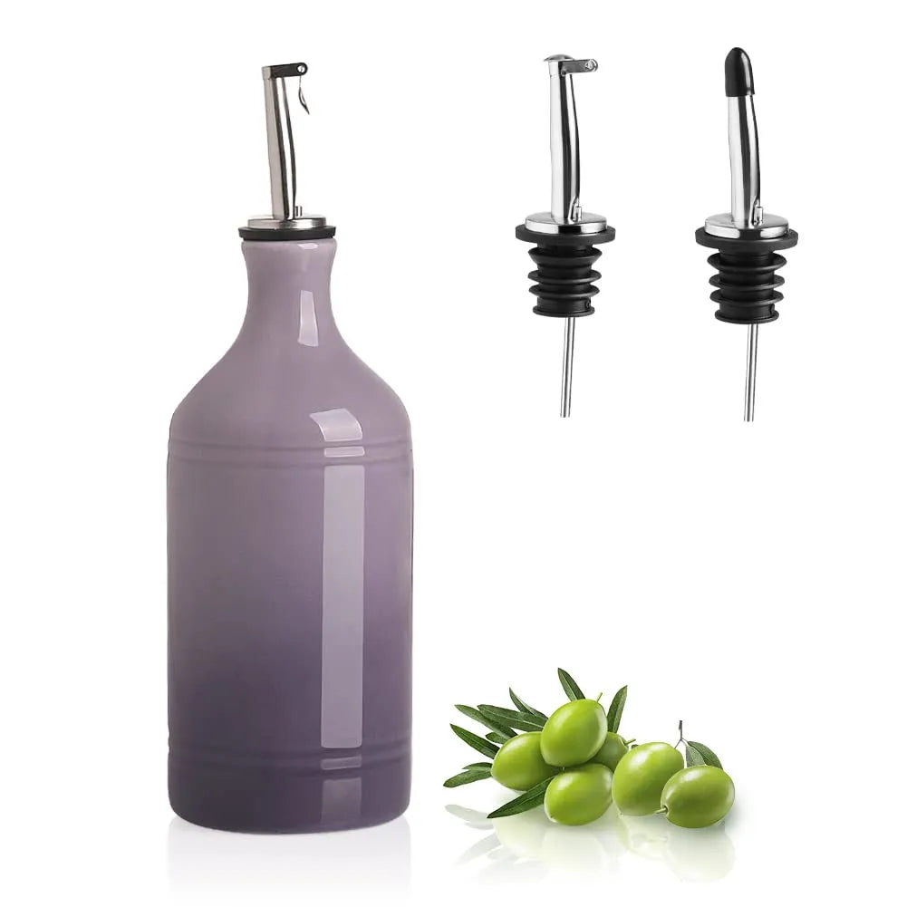 Sweejar Ceramic Olive Oil Dispenser Bottle | Storage Oil, Vinegar, Coffee Syrups