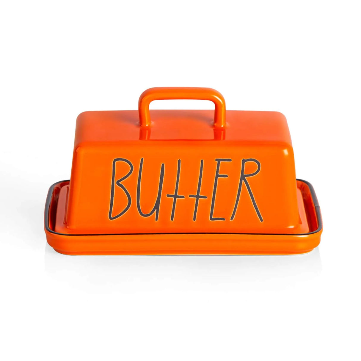 Sweejar Ceramic Butter Dish with Handle Lid | 7.3 Inch