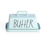Sweejar Ceramic Butter Dish with Handle Lid | 7.3 Inch