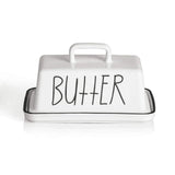 Sweejar Ceramic Butter Dish with Handle Lid | 7.3 Inch