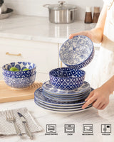 Sweejar Ceramic Dinnerware Sets | Blue and White Porcelain