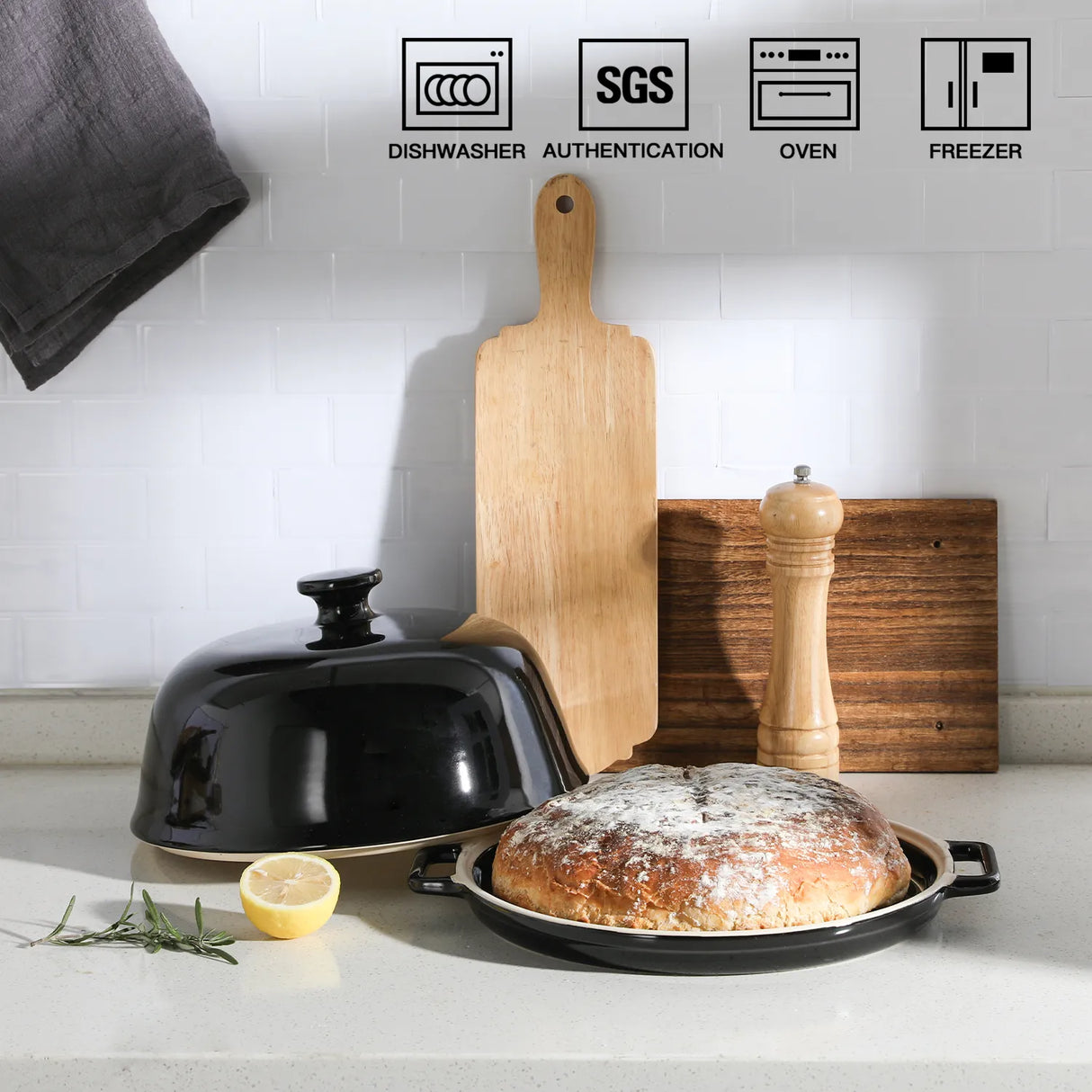 Sweejar Ceramic Bread Oven with Lid