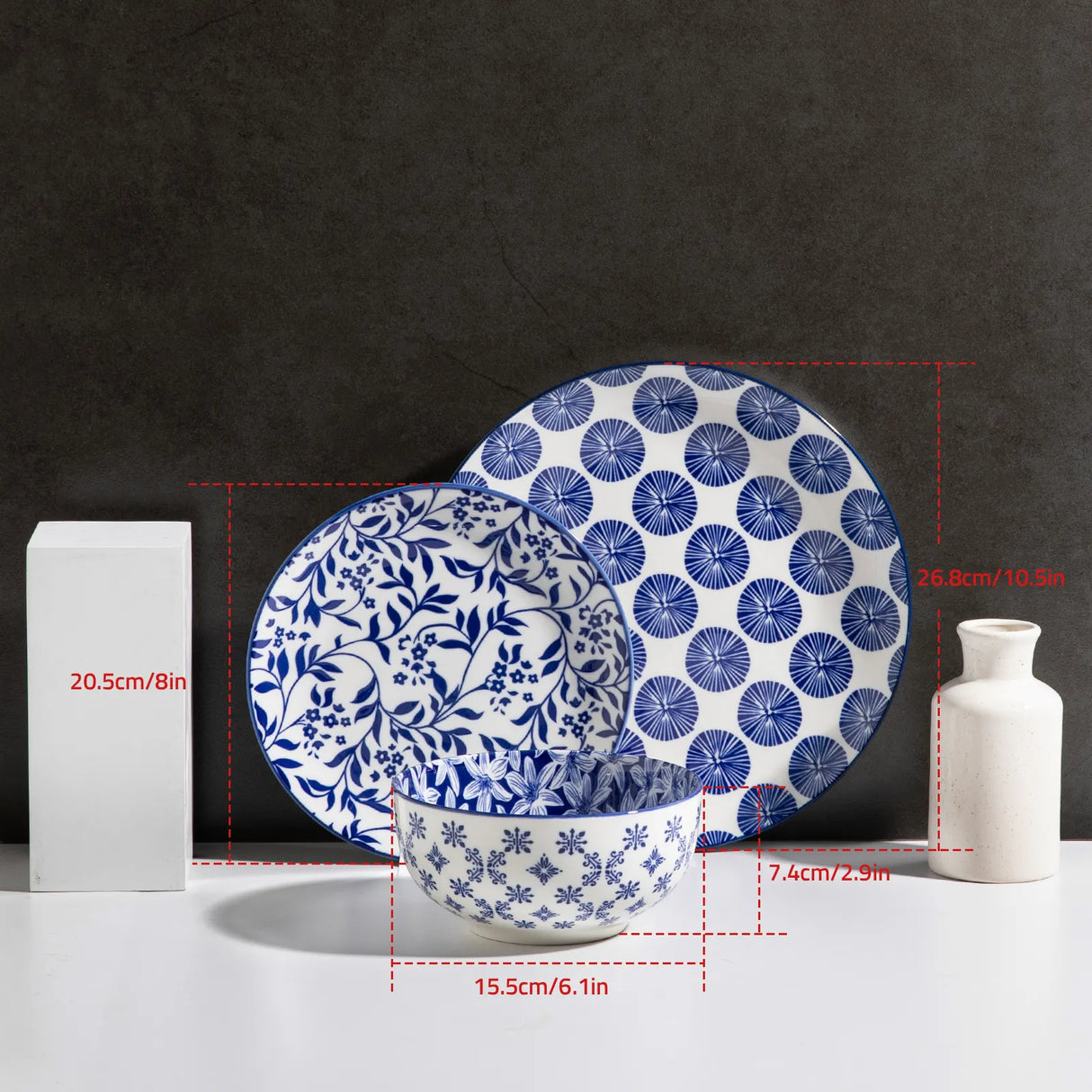 Sweejar Ceramic Dinnerware Sets | Blue and White Porcelain