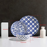Sweejar Ceramic Dinnerware Sets | Blue and White Porcelain